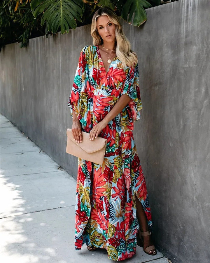 Juniper - Boho Breeze Kimono Maxi Dress
